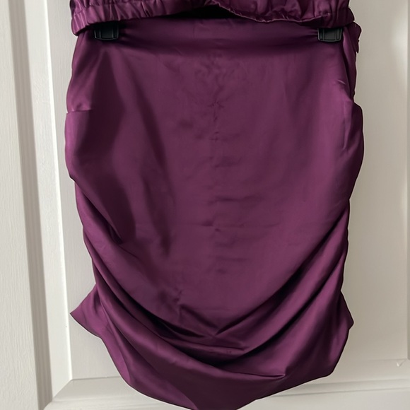 Cropped satin skirt set - Picture 4 of 8